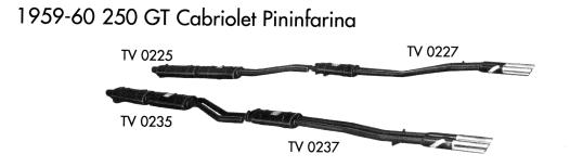 19459-60 250GT Cabriolet Pininfarina Exhaust System